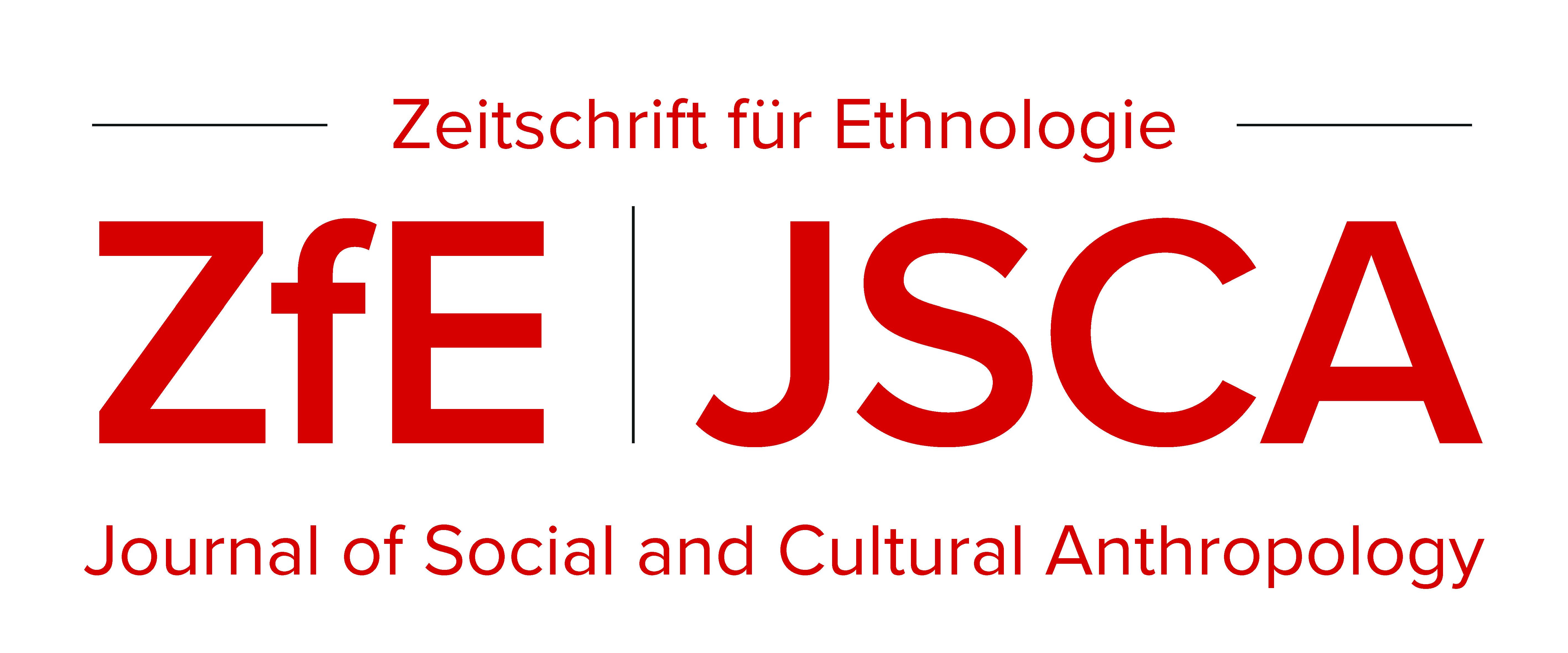 Zeitschrift für Ethnologie / Journal of Social and Cultural Anthropologyy
